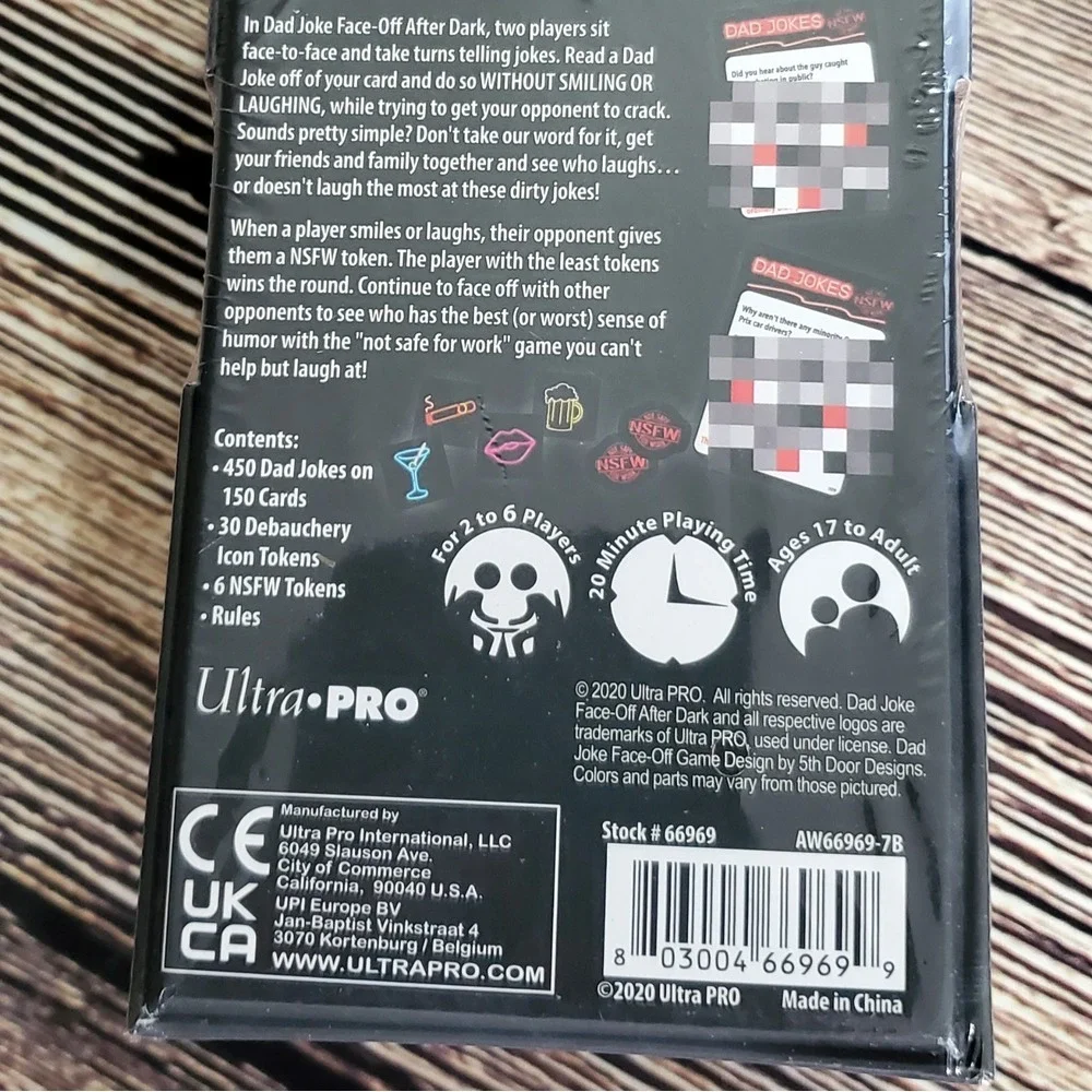 Dad Jokes Face-Off Game, After Dark‎ Edition, NEW SEALED, Playroom Entertainment